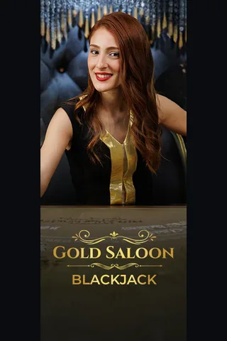 Portada de Gold Saloon Blackjack tal como Beteum la muestra en su lobby